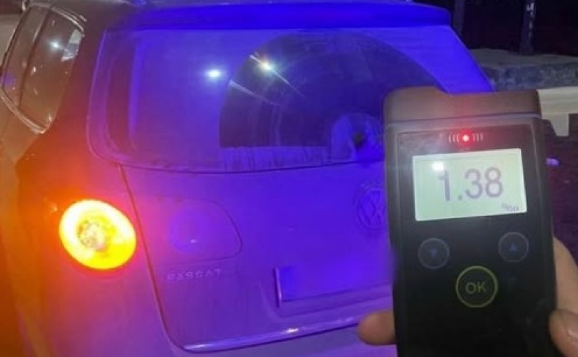 У Кривому Розі вночі виявили трьох водіїв напідпитку